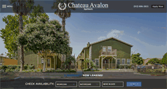 Desktop Screenshot of chateauavalonapts.com